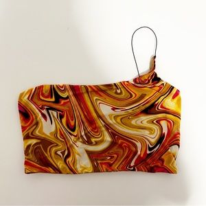 Windsor Swirl Print crop top size large